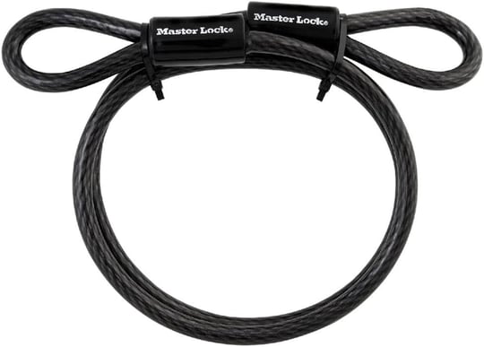 Master Lock 85dpf ağır görev döngüsü ucu kablosu, 4 ayak örgülü çelik, 3/8 inç çap, 85DPF