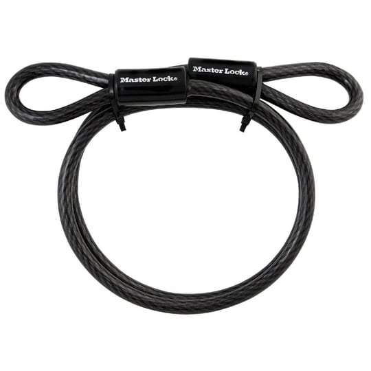 Master Lock 85dpf ağır görev döngüsü ucu kablosu, 4 ayak örgülü çelik, 3/8 inç çap, 85DPF
