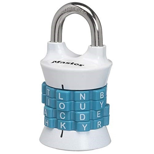 Master Lock Dikey Zuruecksetzbar kelime kombinasyon asma kilit, 1535DWD
