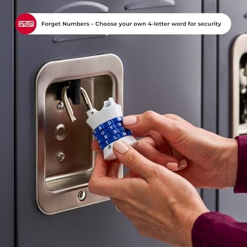Master Lock Dikey Zuruecksetzbar kelime kombinasyon asma kilit, 1535DWD