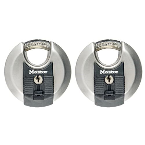 Master Lock Sağlam Diskli Asma Kilit, M40EURT, Depolama Üniteleri, Bahçe Kulübeleri, Garajlar, Römorklar ve Daha Fazlası için Uygundur