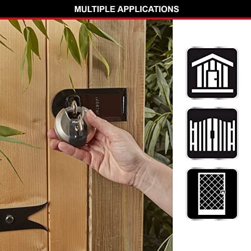 Master Lock Sağlam Diskli Asma Kilit, M40EURT, Depolama Üniteleri, Bahçe Kulübeleri, Garajlar, Römorklar ve Daha Fazlası için Uygundur