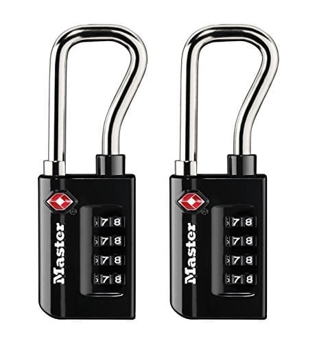 Master Lock TSA kabul görmüş bagaj kilidi sayısal 2'li paket, siyah