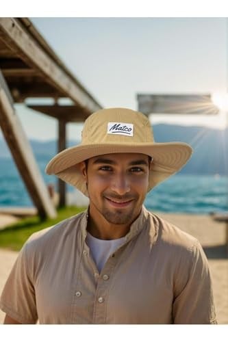 MATCO Matco Tech Sun Hat (BALIKÇILIK, YELKENCİLİK VE HER TÜRLÜ DOĞA SPORLARI IÇİN) açık kahve Standart