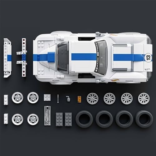 Mattel Brick Shop Hot Wheels Elite Corvette, JGR31