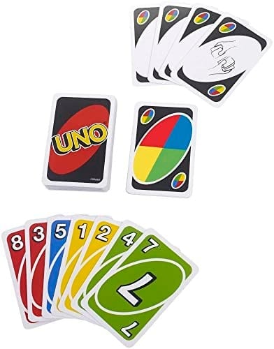 Mattel Games Sevilen UNO Deluxe kart oyunu, ailelerin favorisi ​, K0888