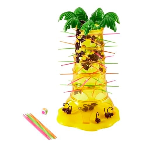 Mattel Games SOS Ouistiti, 30 Maymun, 30 Çok Renkli Çubuk ve 1 Özel Zar İçeren Çocuklar ve Yetişkinler için Aile Beceri ve Masa Oyunu, 52563, Ambalaj değişebilir