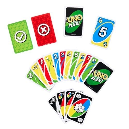 Mattel Games UNO Flex™ Aileler için eğlenceli oyun gecelerine ilham veren UNO™ Flex kart oyunu HMY99