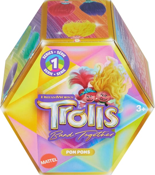 Mattel Trolls Band Together Pom Pom Anahtarlık S1 Sürpriz Paket HPB53
