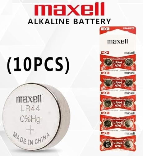 Maxell Alkaline LR44 düğme pil (10lu paket)
