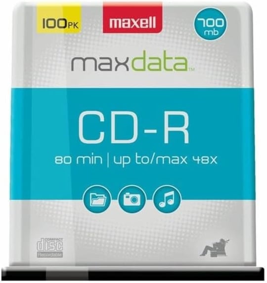 Maxell CD-R X 100 – 700 MB – depolama (648200) -