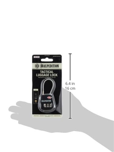 Maxpedition Taktik bagaj kilidi, siyah