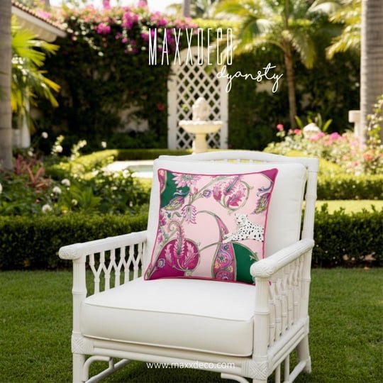Maxxdeco 43x43 Cm Biyeli Kadife Kırlent Kılıfı- 12434