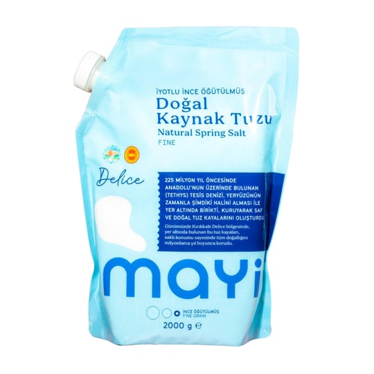 Mayi Tuz Öğütülmüş Sofra Tuzu İyotlu 2000 Gr