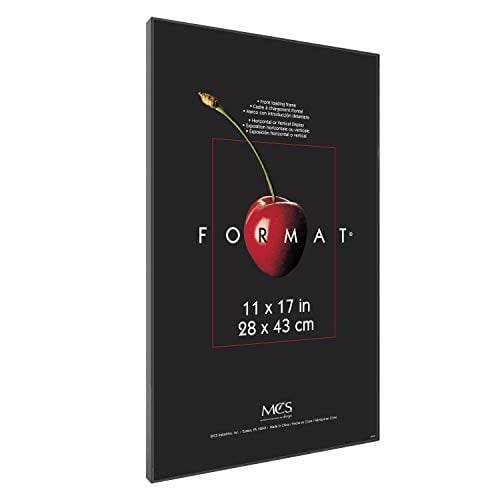 MCS 11, 43 cm format çerçeve, siyah, plastik, Siyah, 28.447999999999997 x 1.524 x 43.687999999999995 cm - Seçenekler: 11 x 17 in