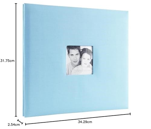 MCS MBI Fashion Stoff 30,48 cm 30 cm (30 cm) sayfa Top Load Scrapbook fotoğraf açıklığı ile, gök mavisi, 12 by 12
