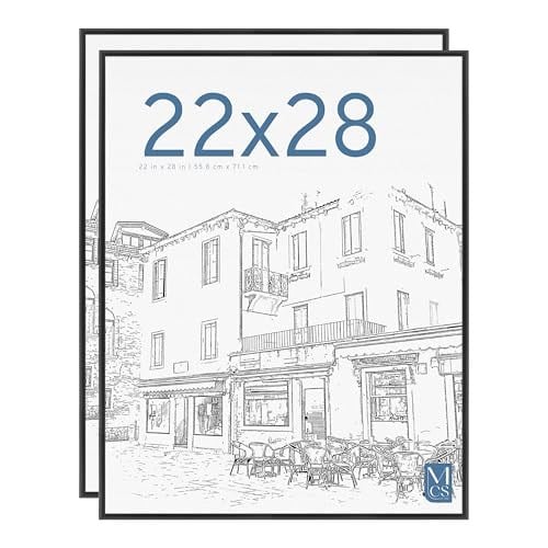 MCS Orijinal Poster Çerçevesi, 50 x 60 cm, Siyah, 2li Set - Seçenekler: 22 x 28 in, 16 x 20 in, 16X24, 18 x 24 in, 20 x 28 in...