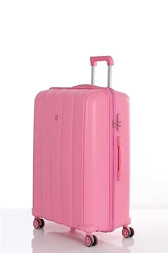 MÇS Polipropilen Büyük Boy Valiz V305 76 Cm Pembe