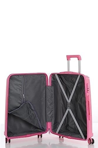 MÇS Polipropilen Büyük Boy Valiz V305 76 Cm Pembe