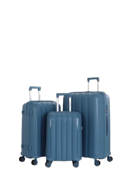 MÇS Polipropilen Üçlü Valiz Seti V305 Sky Blue