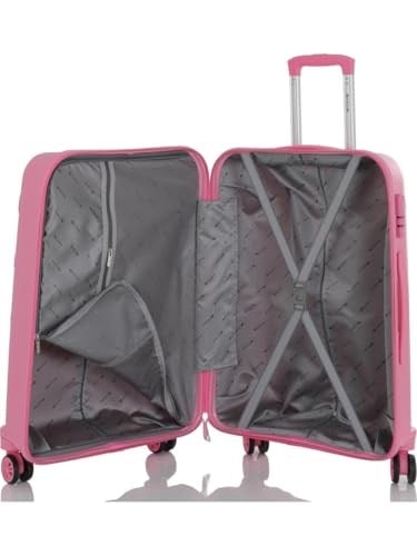 MÇS Polipropilen Valiz V376 55 Cm Pembe