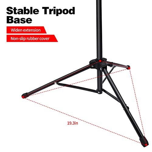 Mdvora Nota Kağıdı için Müzik Standı, Taşıma Çantalı Ayarlanabilir Müzik Standı, Profesyonel Müzik Kitabı Tutucu, Gitar, Ukulele, Keman Çalarlar için Müzik Kağıdı Tutucu (1 paket)