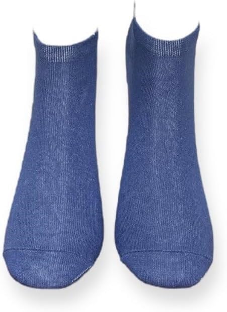 Me-vo Tekli Lacivert Renkli Unisex Esnek Nem Alabilen Pamuklu Düz Patik Çorap