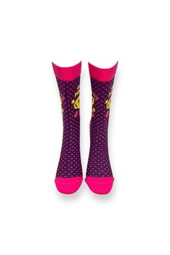 Me-vo Tekli Pembe Renkli Bay/Bayan Unisex Esnek Nem Alabilen Pamuklu Kupa Desenli Soket Çorap