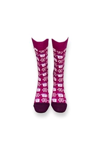Me-vo Tekli Pembe Renkli Bay/Bayan Unisex Esnek Nem Alabilen Pamuklu Küp Desenli Soket Çorap