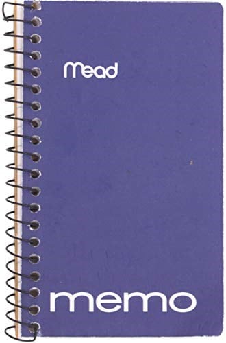 Mead Küçük Spiral, Çizgili Kolej Çizgili Kağıt, Cep Defteri, Ev Ofis Aksesuarları için Not Defterleri, Okul Mini Not Defterleri, 60 Yaprak, 12,7 cm x 7,62 cm, Çeşitli Renkler, 8li Paket (73605)