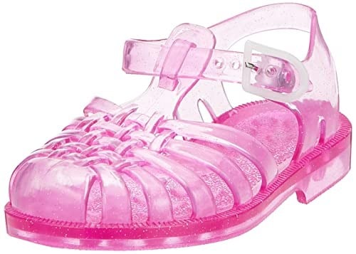 Meduse Sun Rose Paillete - Şeffaf Pembe Kız Çocuk Sandalet