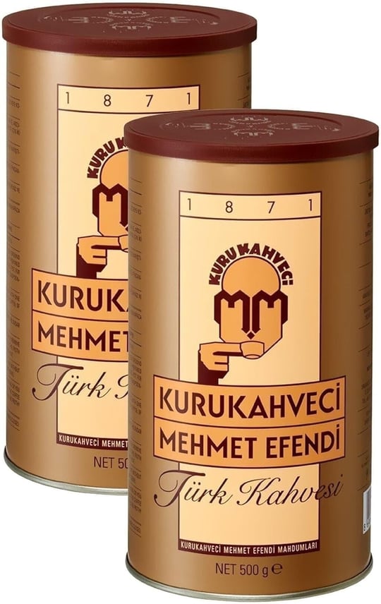 Mehmet Efendi Teneke Ambalaj Türk Kahvesi 500 G X 2 Adet 8690627023500