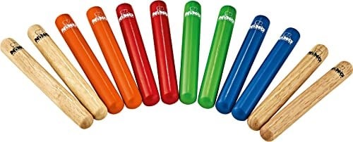 Meinl Percussion Nino NINO502-MC Wood Clave (6 Çift)