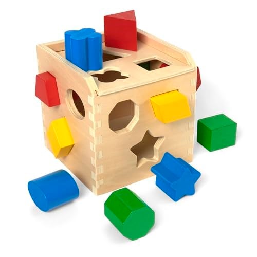 Melissa & Doug - Ahşap Küp Şekil Bulmaca (10575)