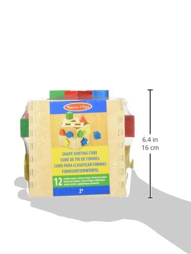 Melissa & Doug - Ahşap Küp Şekil Bulmaca (10575)
