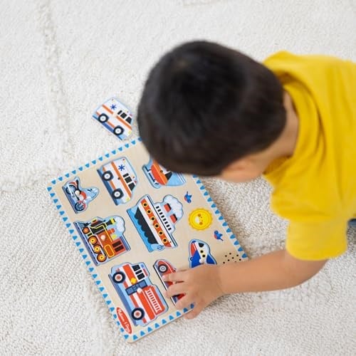 Melissa & Doug araçlar ses yap-bozu | Yap-bozlar | Ahşap | 2+ | Erkek veya kız çocuğa hediye - Seçenekler: Araçlar, Çiftlik Hayvanları, Around the House Sound yapboz...