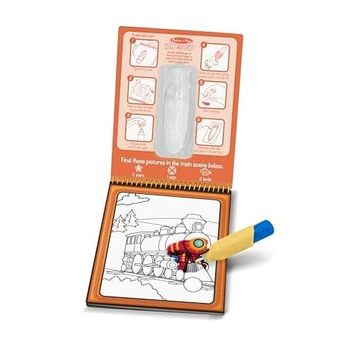Melissa & Doug Water Wow Su Ile Boyama Kitabı Araçlar (15375)