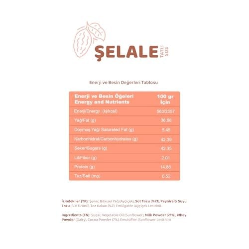 Melwiss Chocolate Fondü Şelale Sıvı Tatlı Sos 330 g – Akışkan kıvamlı Waffle, Pankek, Krep, Dondurma, Kahve ve Tatlılar için Pratik Sıkılabilir Sos