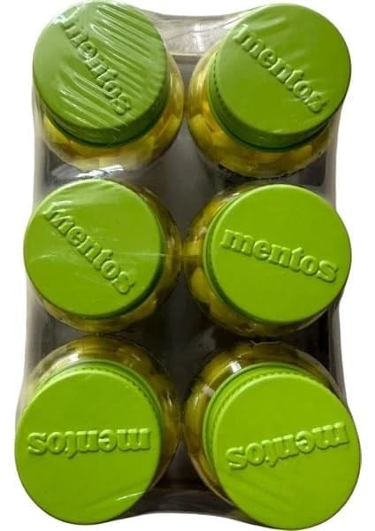 Mentos Sours Limon Aromalı C Vitaminli Tablet Şekerleme, 49g * 6lı Paket