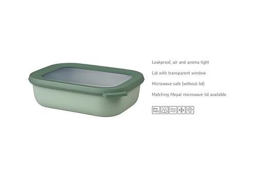 Mepal Cirqula çok amaçlı kase dikdörtgen Nordic lilac – 1000 ml – Stok kutusu, buzdolabı kutusu, derin dondurucu, mikrodalga  - Seçenekler: 500 ml, 750 ml, 1000 ml, 1000ml, 1500 ml, 1500ml, 2000 ml...