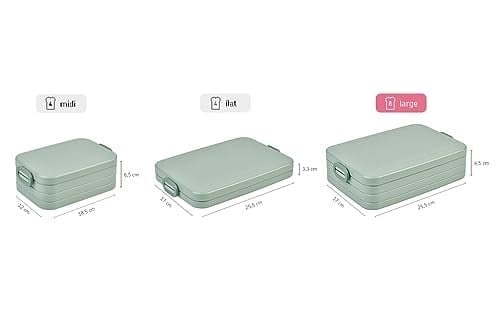 Mepal Rosti Lunchbox Take A Break Large A, plastik, Nordic pembe, 25,5 x 17 x 6,5 cm