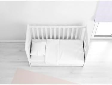 MER-TİM 80x130 Lastikli Ranforce Bebek Çarşaf Takımı - Beyaz