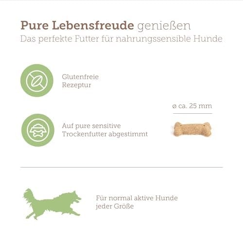 MERA Pure Sensitive Goody Snack Insect (600 g), hassas köpekler için sağlıklı atıştırmalıklar, böcek protein ve pirinçten köpek ödül maması, glutensiz köpek atıştırmalığı, antrenman ve ödül için