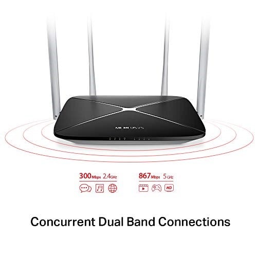 Mercusys AC12, AC1200 Mbps, MU-MIMO, Beamforming, All-in-one( Router, Access Point, Range Extender) Modları, WPA3, Mobil Uygulama ile Kolay Kurulum, Dual-Band Wi-Fi 5 Router