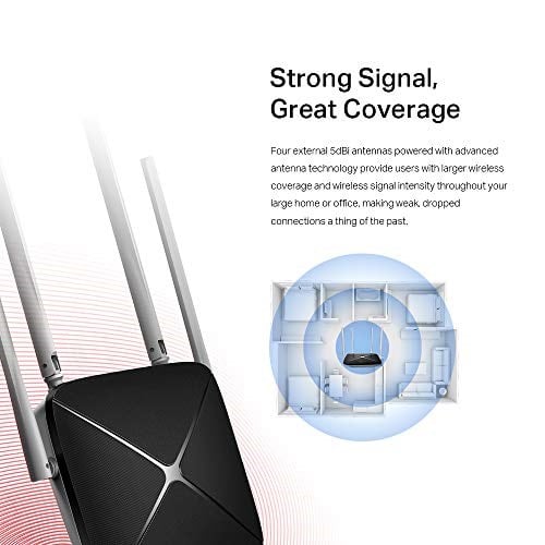 Mercusys AC12, AC1200 Mbps, MU-MIMO, Beamforming, All-in-one( Router, Access Point, Range Extender) Modları, WPA3, Mobil Uygulama ile Kolay Kurulum, Dual-Band Wi-Fi 5 Router