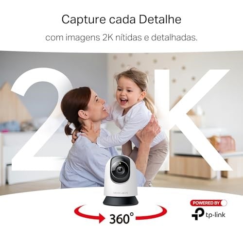Mercusys MC210 | 2K 3MP Güvenlik Wi-Fi Kamerası | 360° Görüş | Gece Görüşü | Akıllı Hareket & Kişi Algılama | Çift Yönlü Ses | microSD & Bulut Depolama | SmartThings, Alexa, Google Assistant Uyumlu