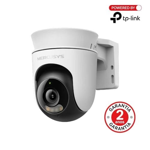 Mercusys MC510 | 2K QHD Dış Mekan Güvenlik Kamerası | 360° Görüş | Renkli Gece Görüşü | Akıllı Takip | IP65 Hava Koşullarına Dayanıklı | microSD & Bulut Depolama | SmartThings, Google Home, Alexa
