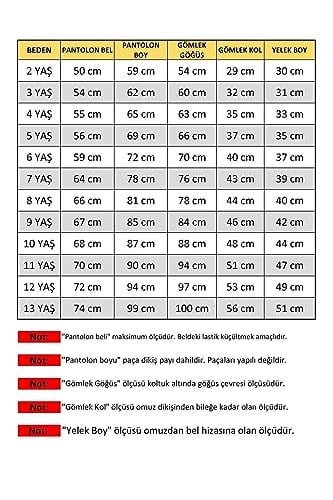Merdia Kids Erkek Çocuk Smokin Takım Elbise Yelekli Papyonlu -1