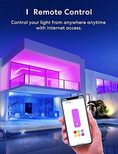 meross Akıllı Wi-Fi ampul, Apple HomeKit ile çalışır, WiFi lamba, LED, çok renkli, kısılabilir ampul, Siri, Alexa, Google Home ve SmartThings ile uyumlu, E27 sıcak beyaz