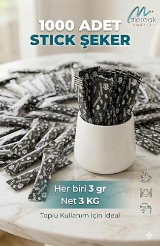 Merpak Şeker Stick Baskılı Stick Toz 3 gr x 1000li